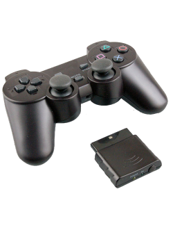 Контроллер аналоговый дистанционный DualShock 2 (Черный) (PS2)